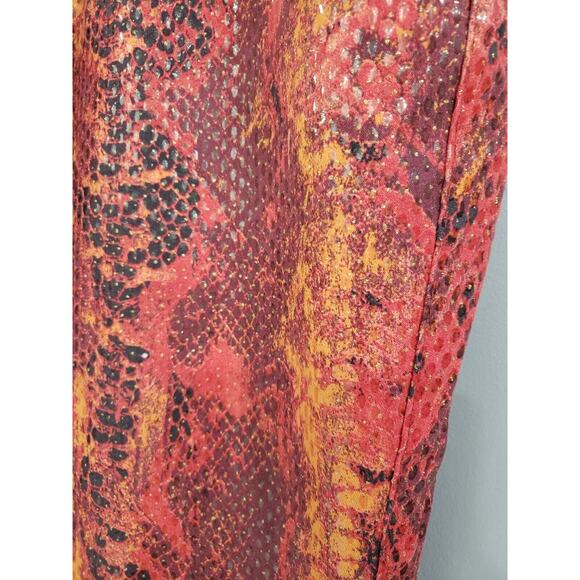 NEW Vintage R.V.T. Snakeskin Print Bootcut Jeans Women Size 24 Plus Size y2k 90s - Picture 3 of 7